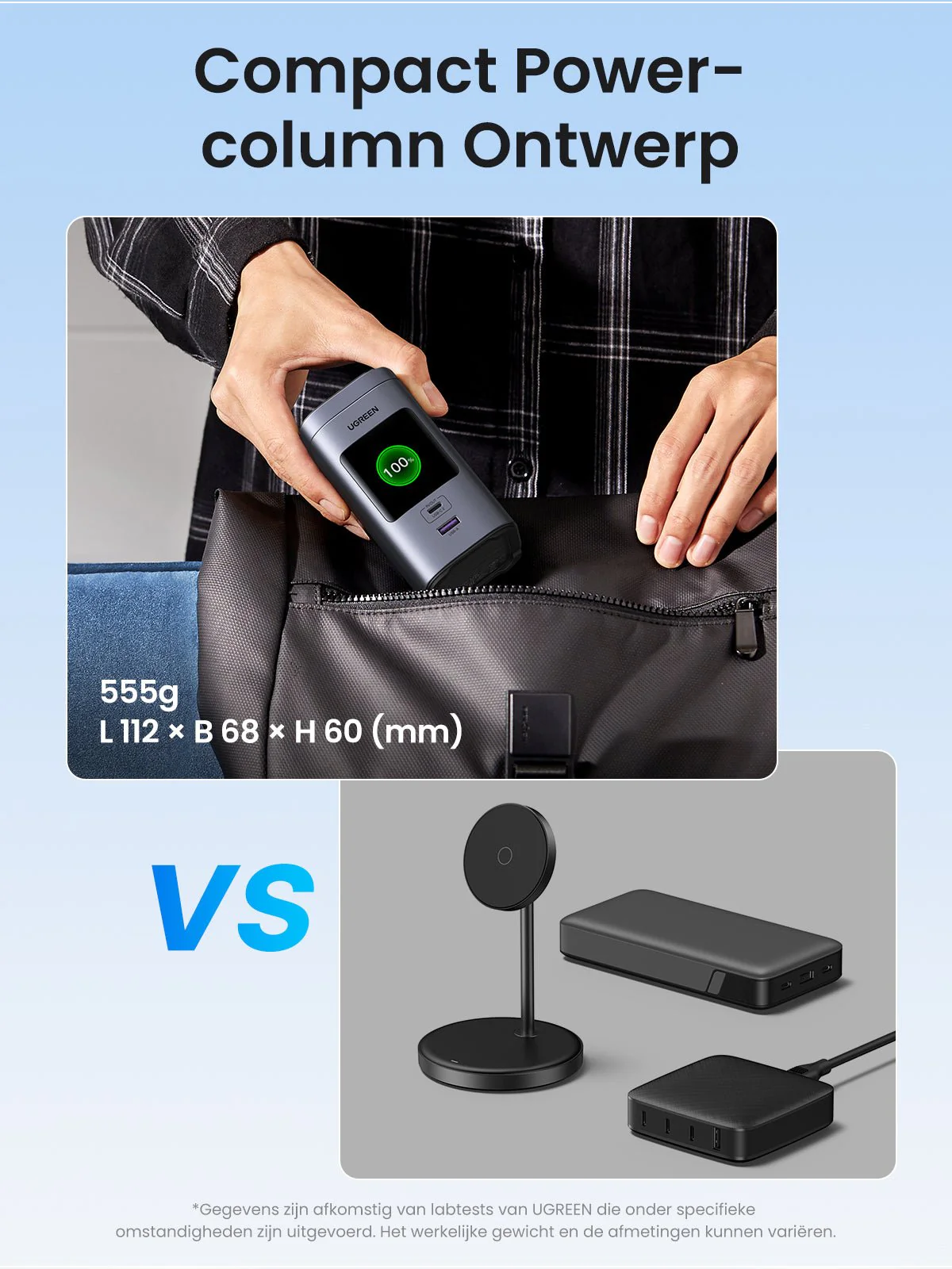 UGREEN Nexode Power Bank 20000mAh 145W Max Qi2-certificering, 15W draadloos snel opladen - Image 10