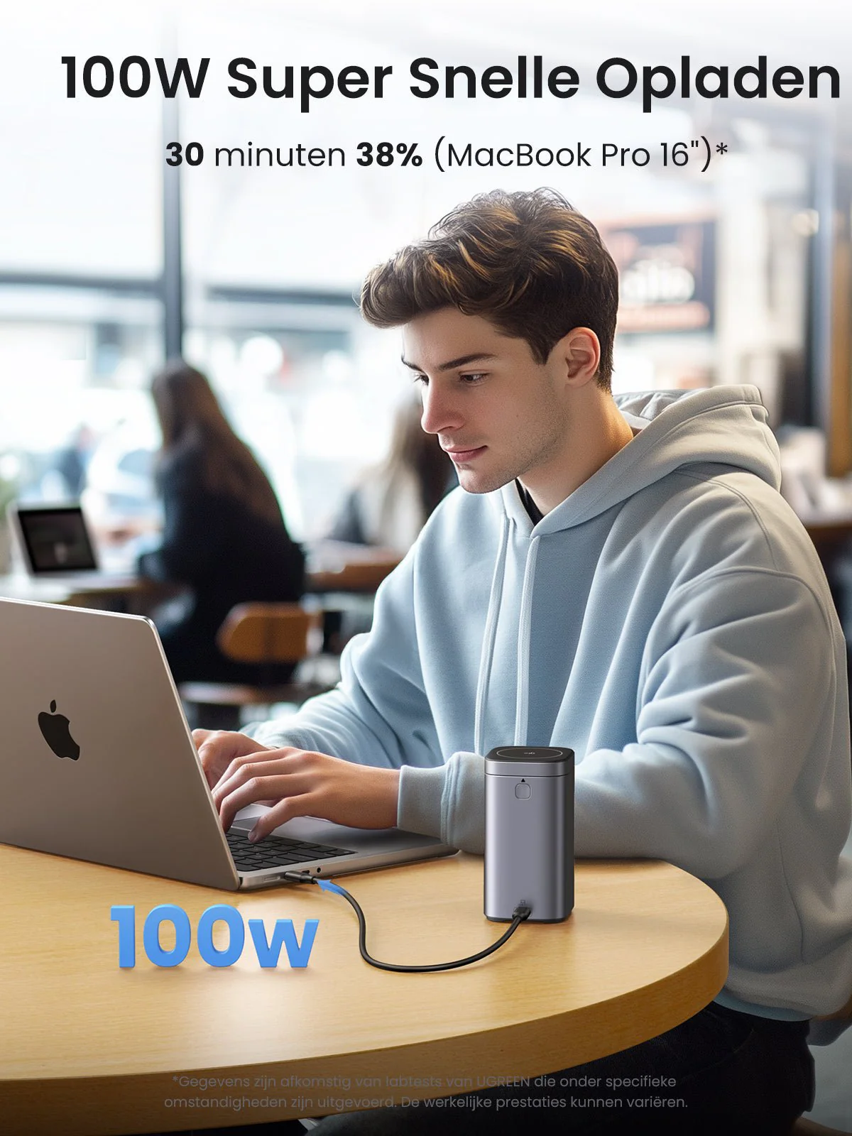 UGREEN Nexode Power Bank 20000mAh 145W Max Qi2-certificering, 15W draadloos snel opladen - Image 4