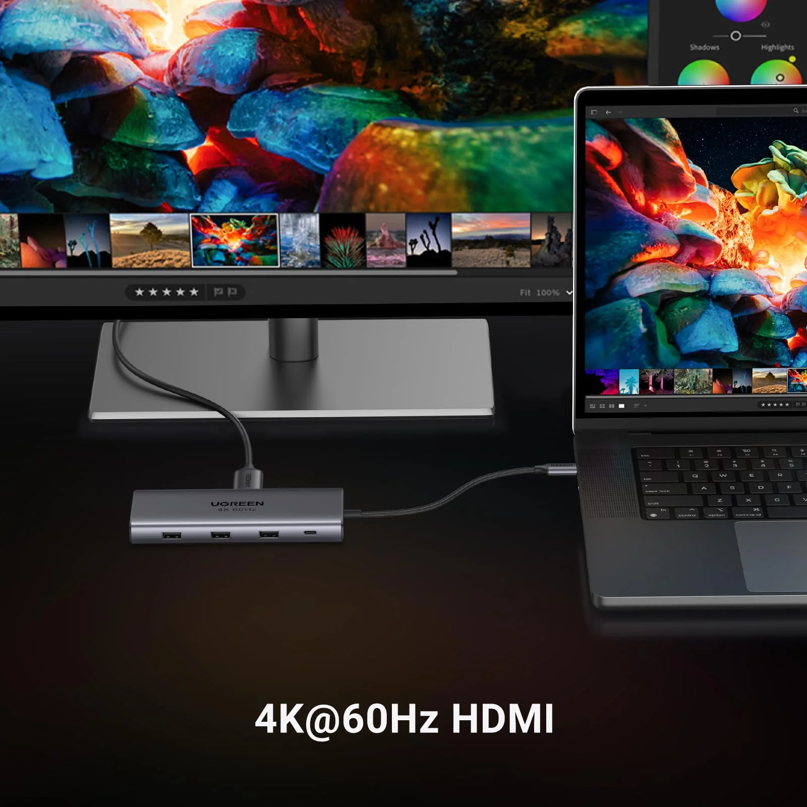 UGREEN Revodok Pro 9-in-1 Hub USB C (10Gbps 4K60Hz HDMI) - Image 4