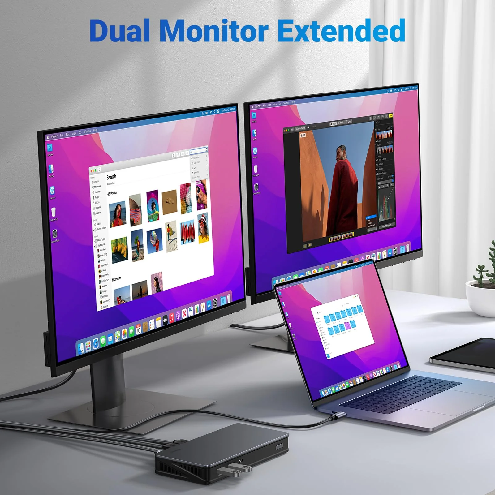 UGREEN Revodok 9-in-1 USB C Docking Station  - Dubbele Weergave - Image 4