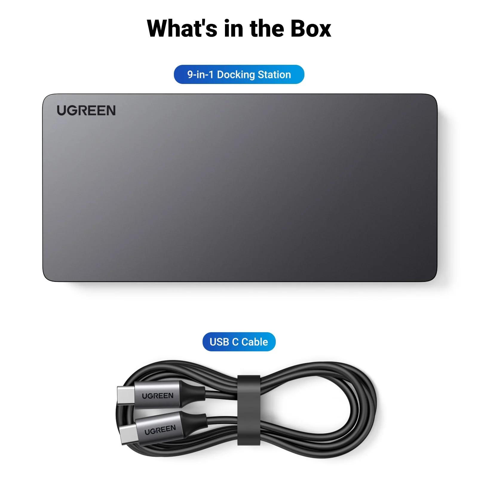 UGREEN Revodok 9-in-1 USB C Docking Station  - Dubbele Weergave - Image 9