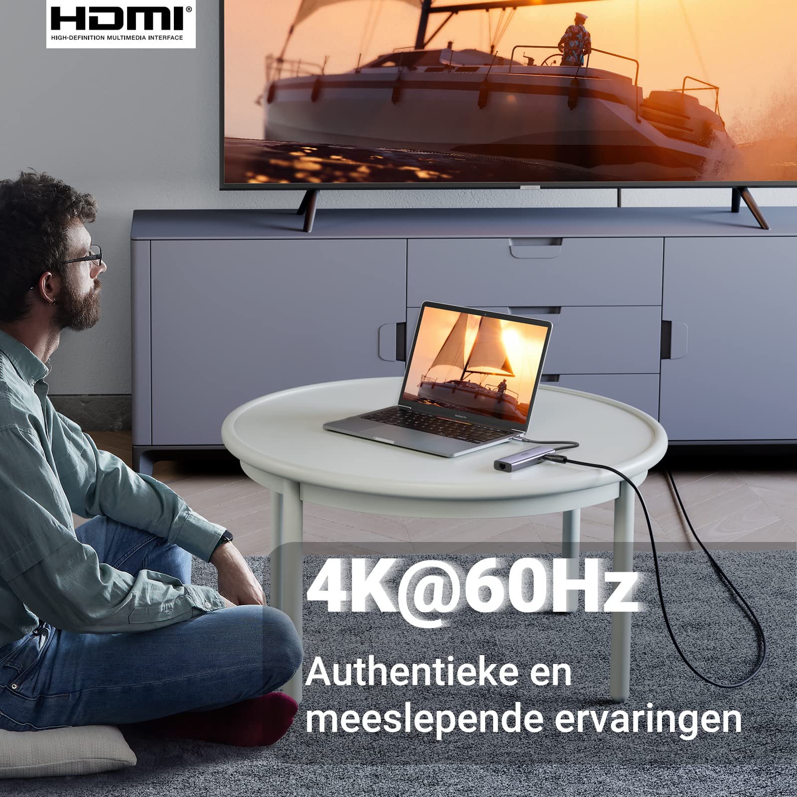 UGREEN Revodok 7-in-1 USB C Hub (HDMI 4K op 60 Hz) - Image 3