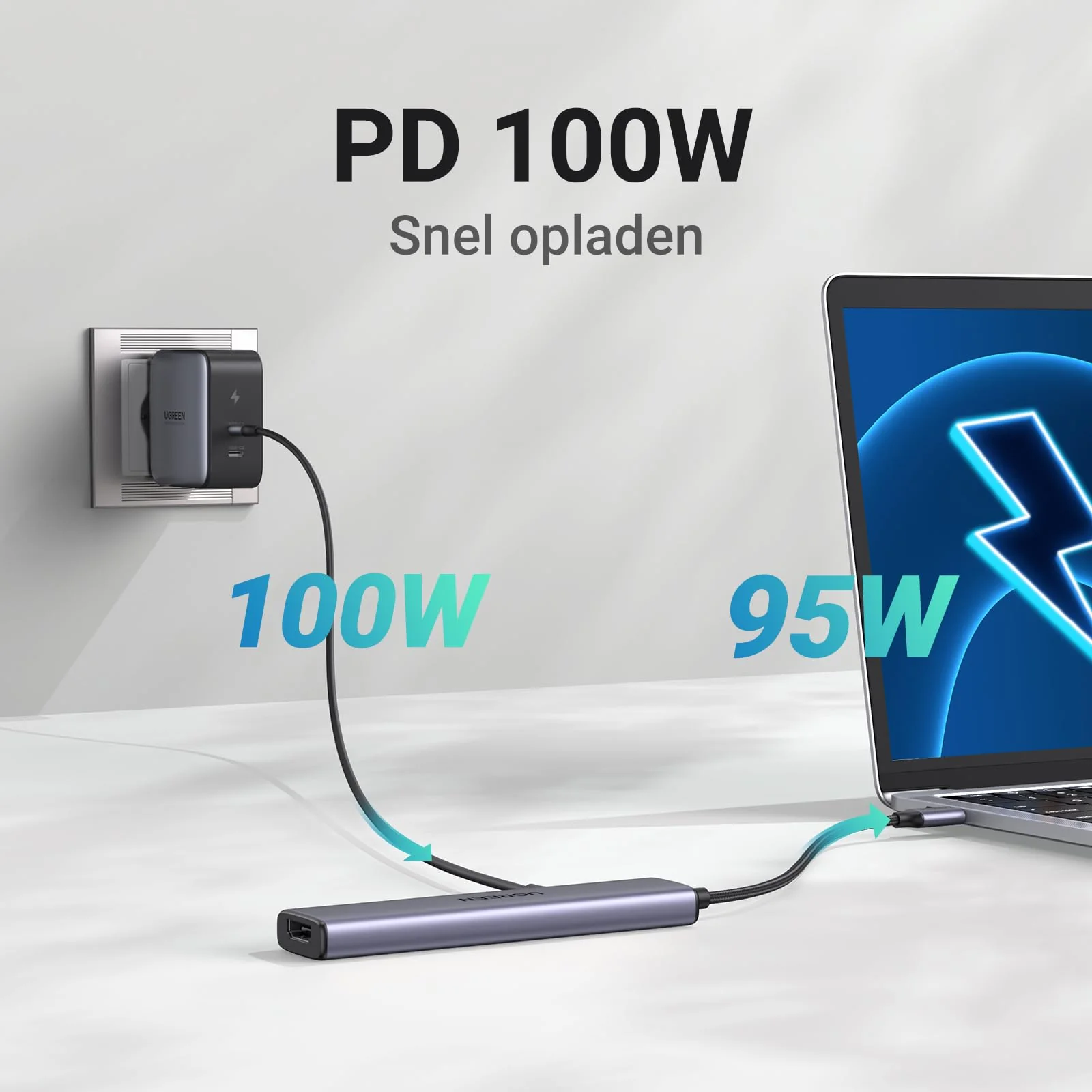 UGREEN Revodok 5-in-1 Hub USB C HDMI 4K - Image 3