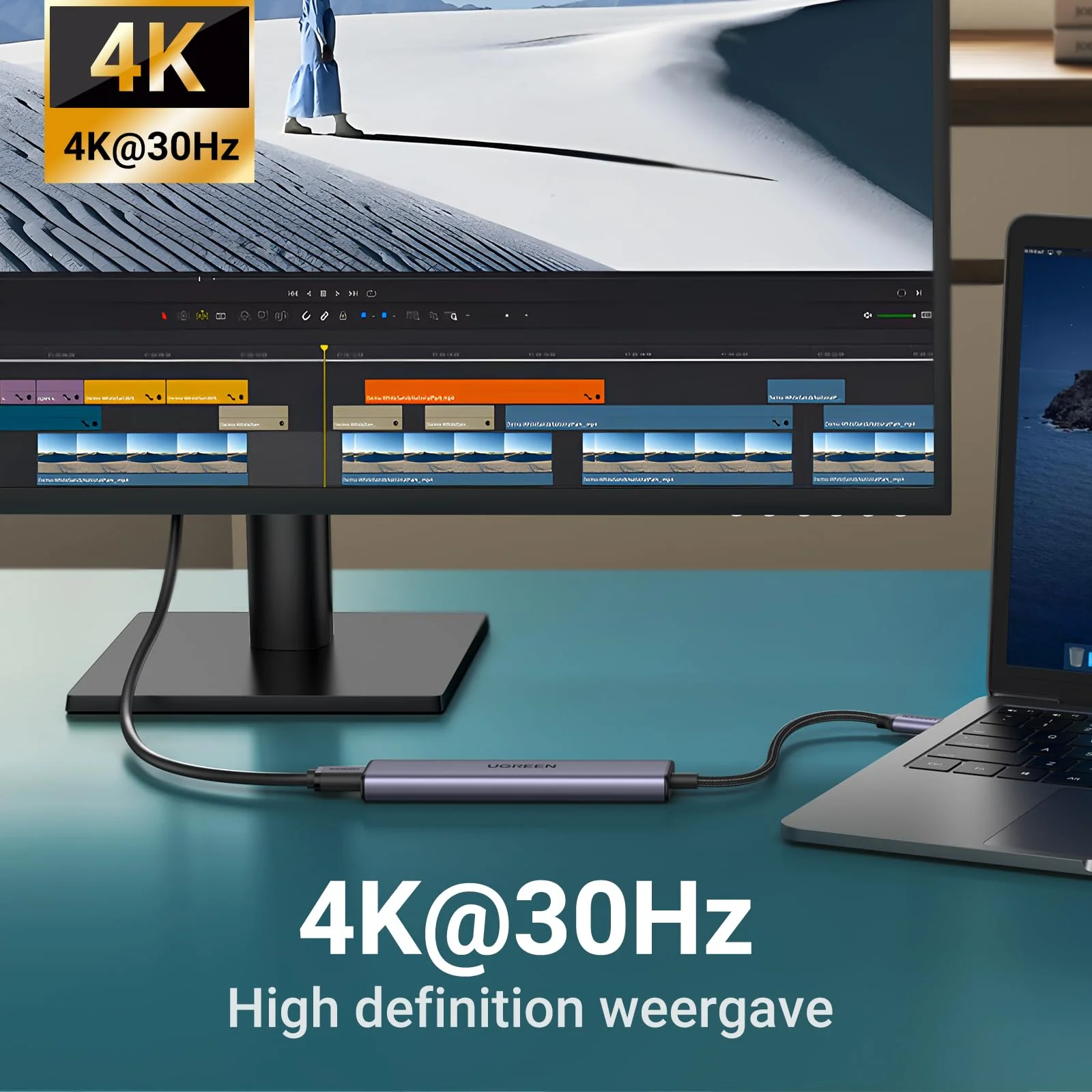 UGREEN Revodok 5-in-1 Hub USB C HDMI 4K - Image 4
