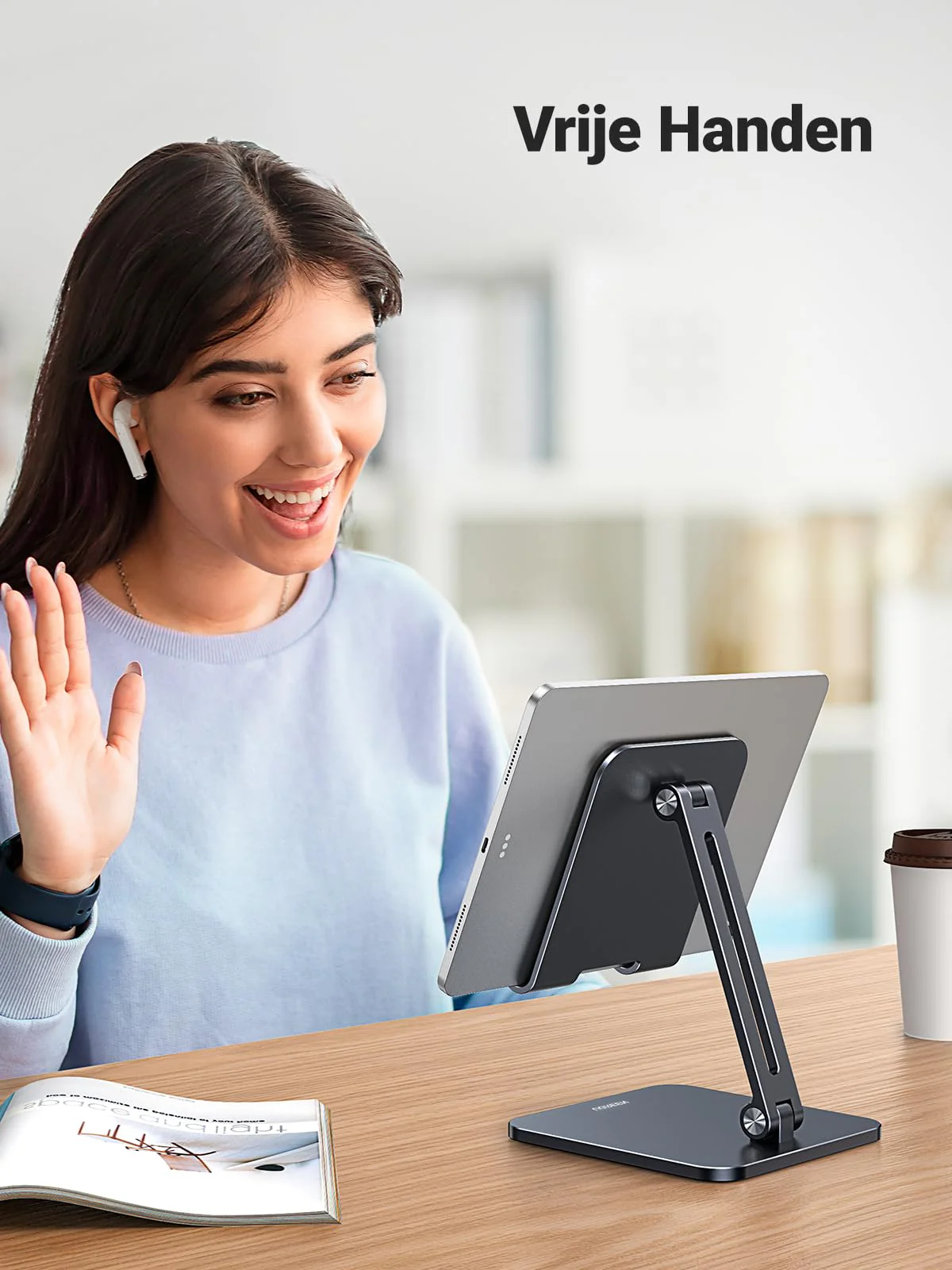 UGREEN Tablet Houder Aluminium Tablet Stand Verstelbare Bureau Tablet Standaard - Image 3