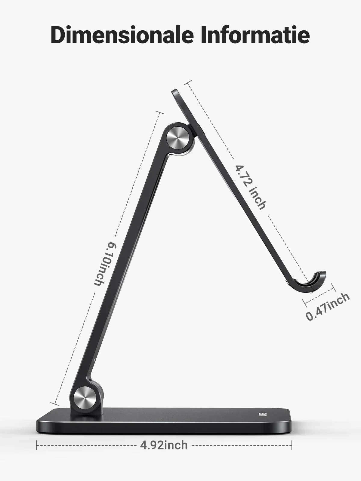 UGREEN Tablet Houder Aluminium Tablet Stand Verstelbare Bureau Tablet Standaard - Image 7