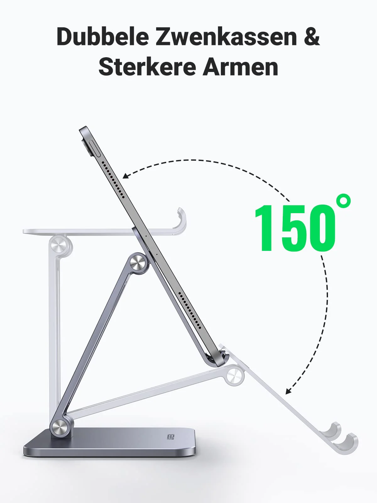 UGREEN Tablet Houder Aluminium Tablet Stand Verstelbare Bureau Tablet Standaard - Image 3