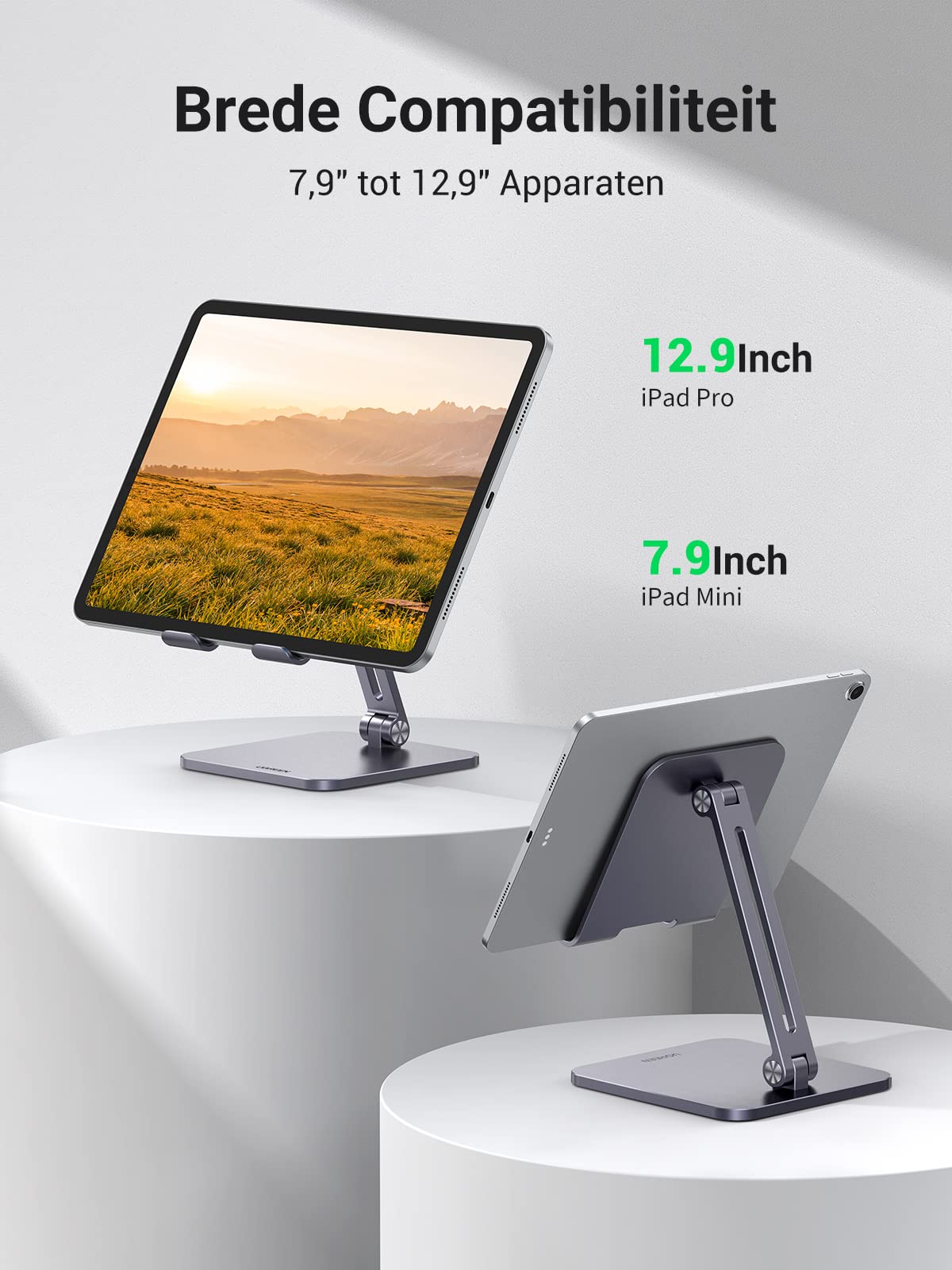 UGREEN Tablet Houder Aluminium Tablet Stand Verstelbare Bureau Tablet Standaard - Image 7