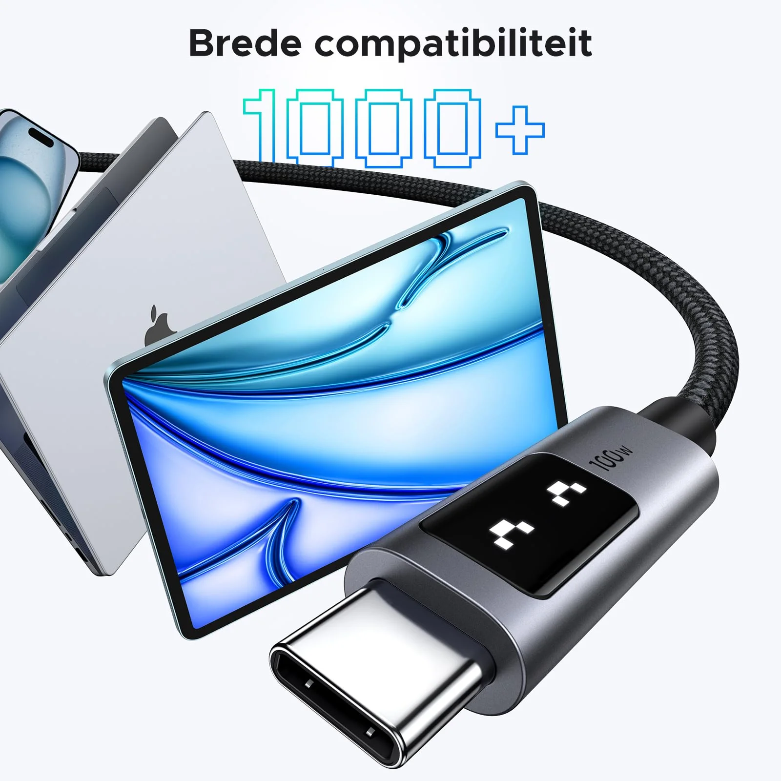 UGREEN Uno USB-C naar USB-C kabel 100W - Image 4