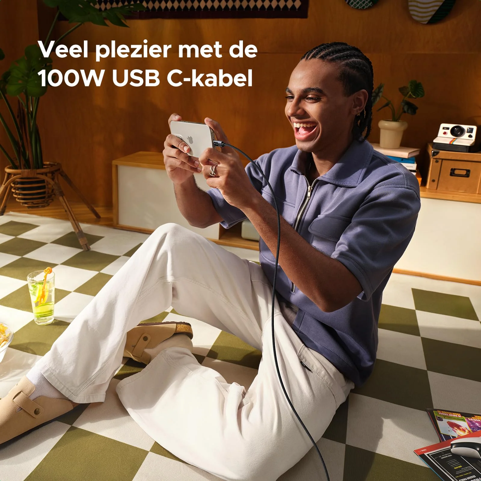 UGREEN Uno USB-C naar USB-C kabel 100W - Image 8