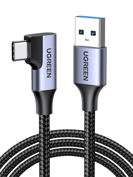 UGREEN USB C Kabel naar USB 3.0 Oplaadkabel 90° Type C Datakabel 5Gbps Hoek
