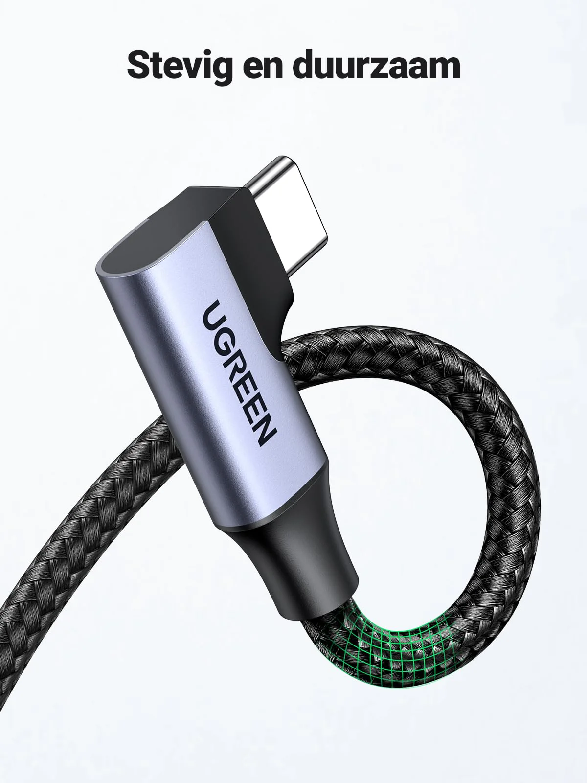 UGREEN USB C Kabel naar USB 3.0 Oplaadkabel 90° Type C Datakabel 5Gbps Hoek - Image 6