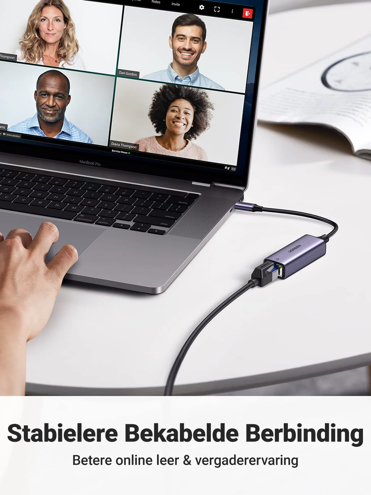 UGREEN USB C Ethernet Adapter USB Lan RJ45 1000Mbps Gigabit Netwerk Adapter Geschikt - Image 3