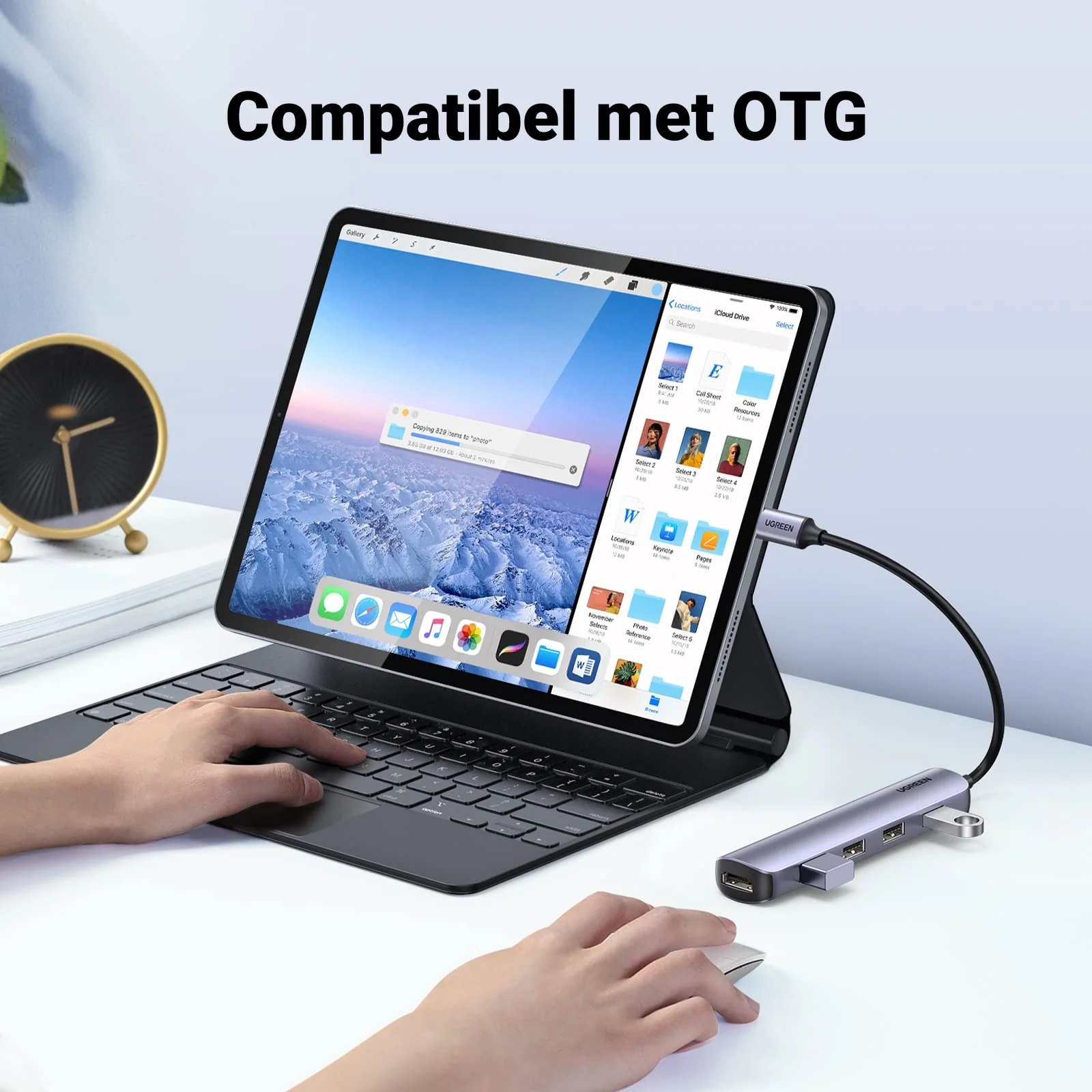 UGREEN 5-in-1 USB C Hub  4K  - Compact en Draagbaar - Image 4