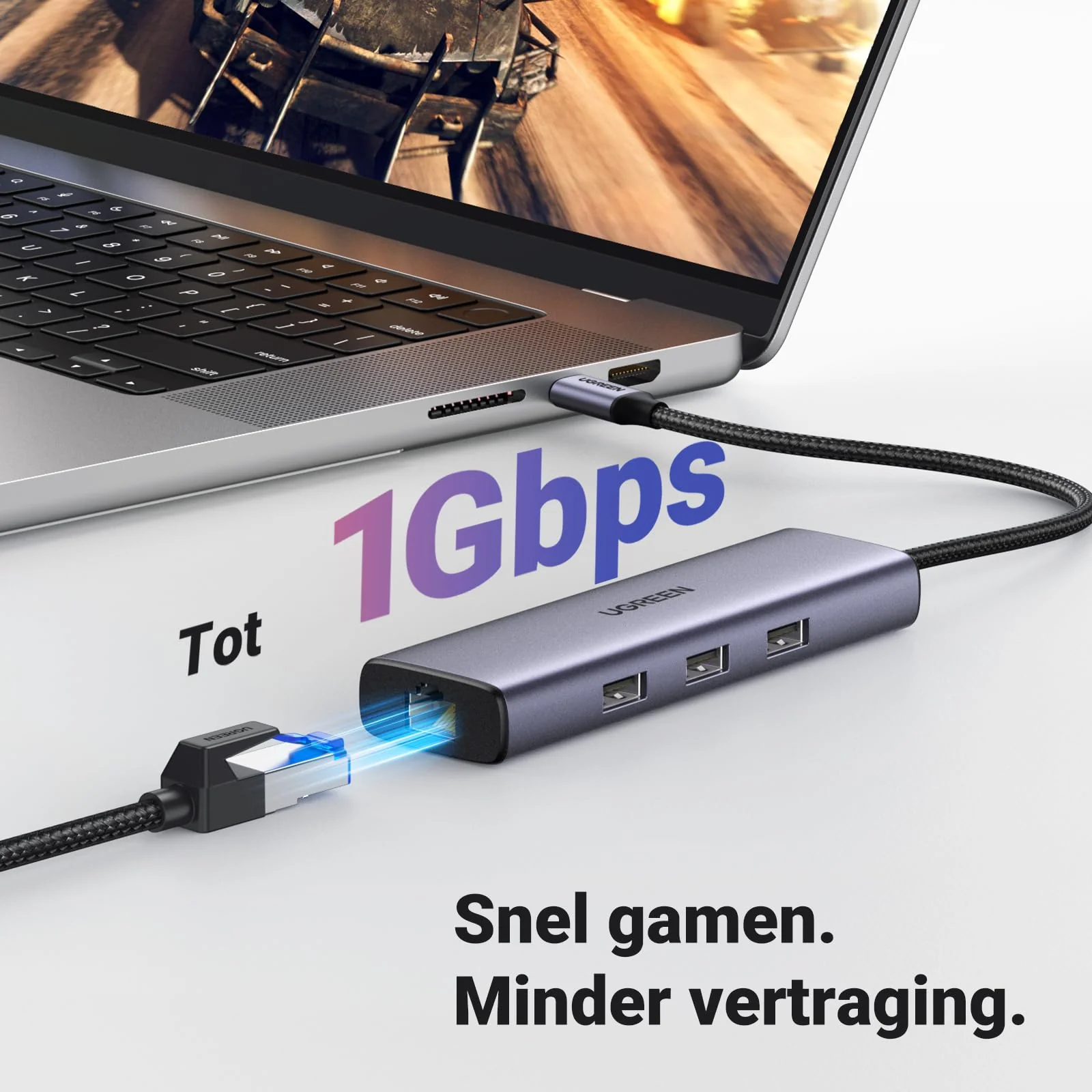 UGREEN Revodok 1061 USB-C Hub 6-in-1 (100W PD, HDMI 4K@30Hz) - Image 5