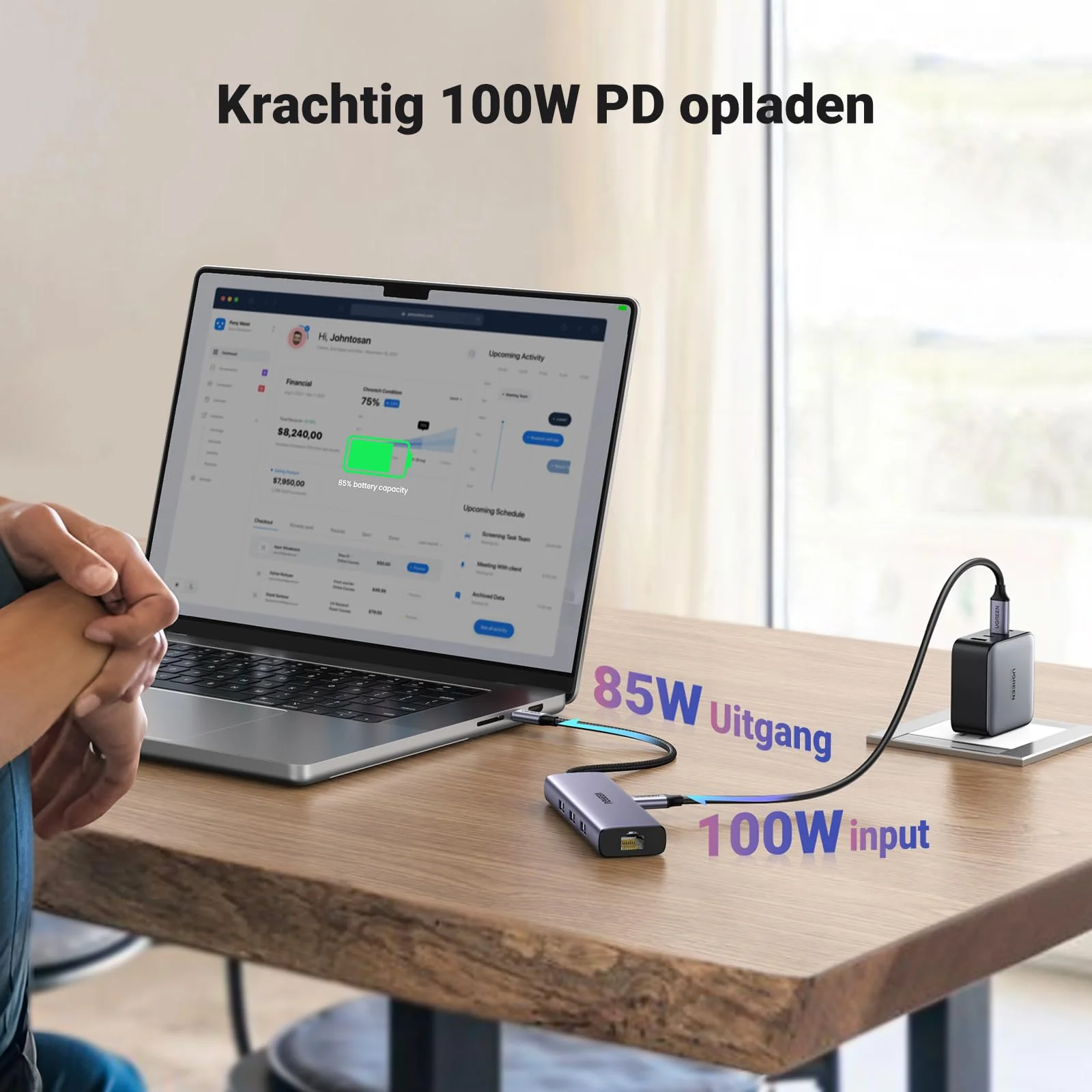 UGREEN Revodok 1061 USB-C Hub 6-in-1 (100W PD, HDMI 4K@30Hz) - Image 6