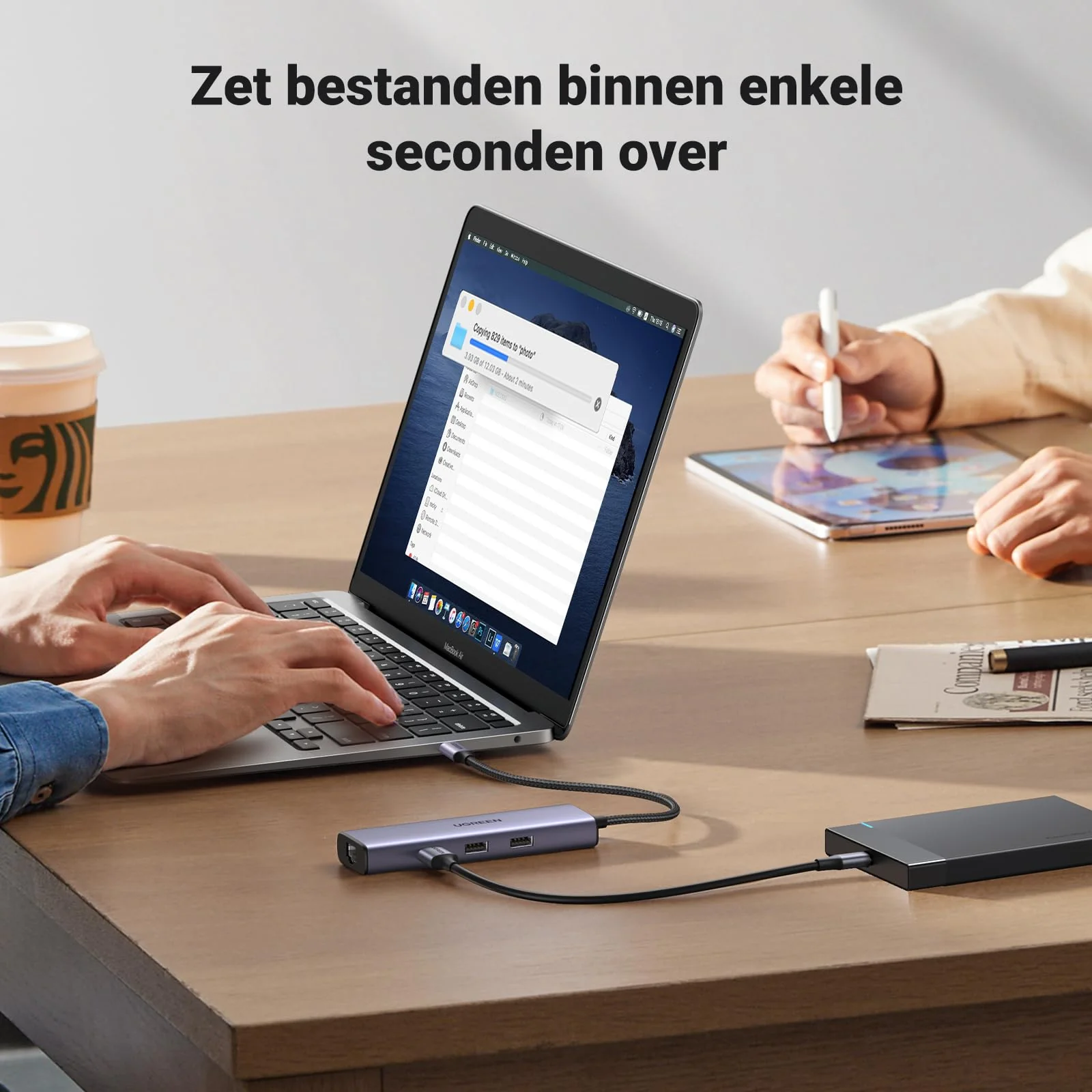 UGREEN Revodok 1061 USB-C Hub 6-in-1 (100W PD, HDMI 4K@30Hz) - Image 7